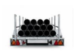 DLIMZI L-1500 PRO Long Load / Pipe / Timber Carrier Trailer - Image 2